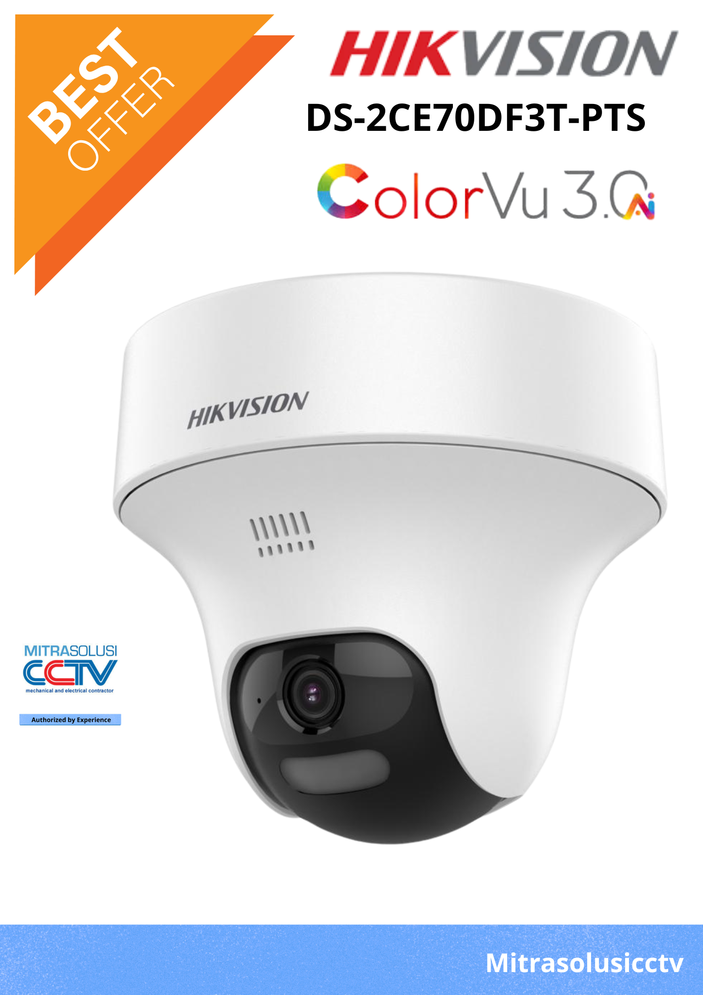 Kamera Indoor Hikvision DS-2CE70DF3T-PTS
