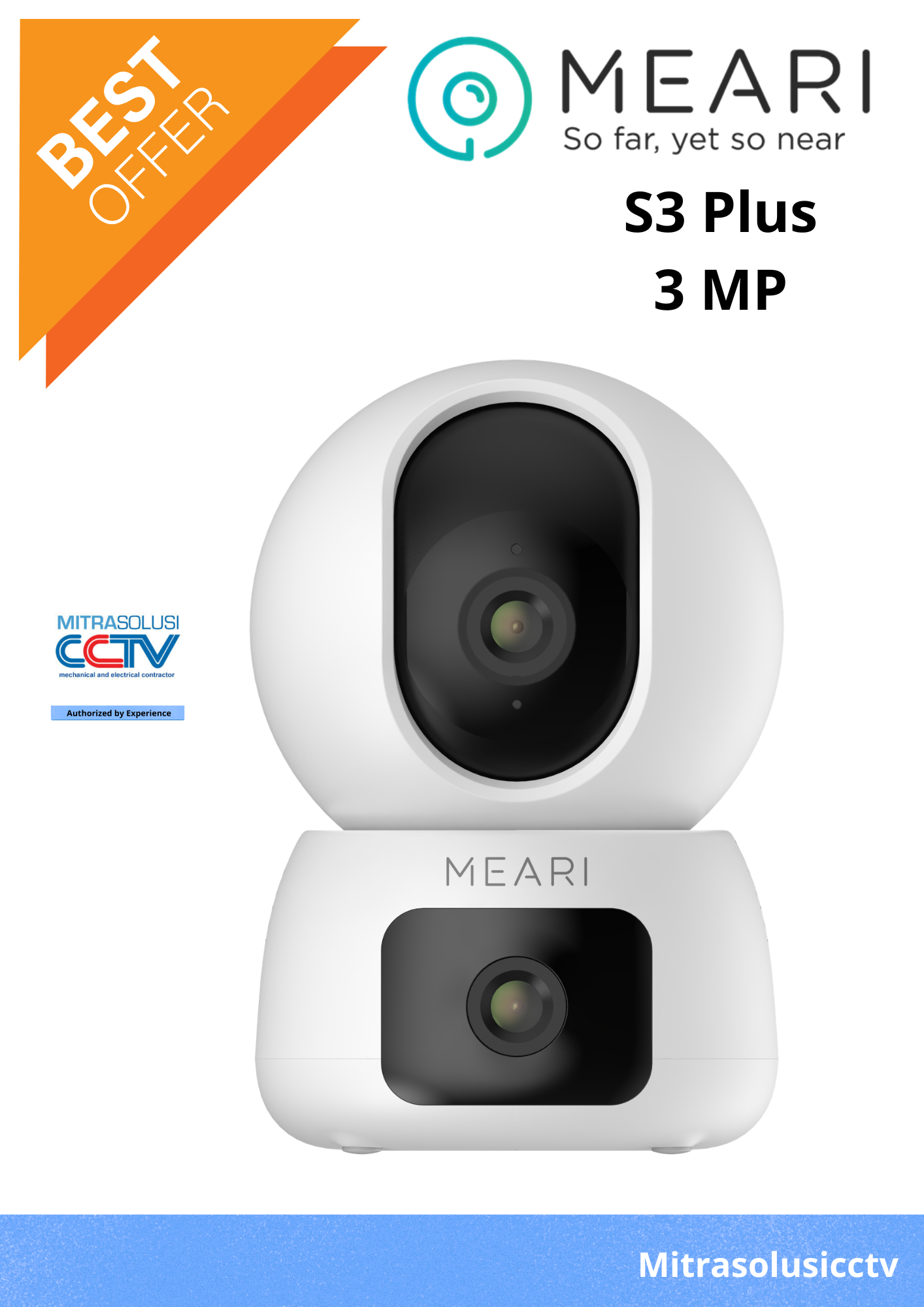 Kamera CCTV Wifi  Meari S3 Plus