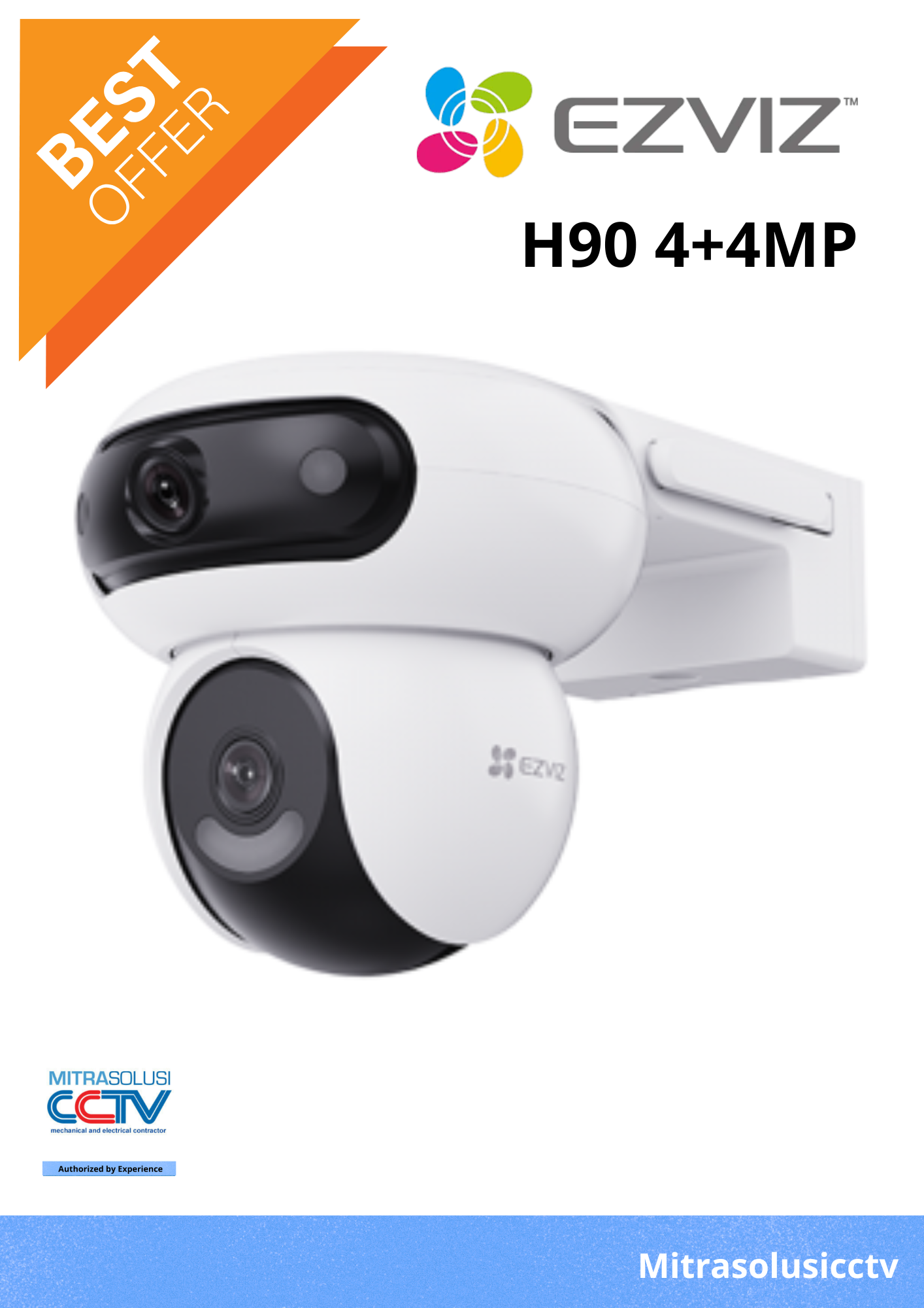Kamera CCTV Wifi  Ezviz H90 4+4MP