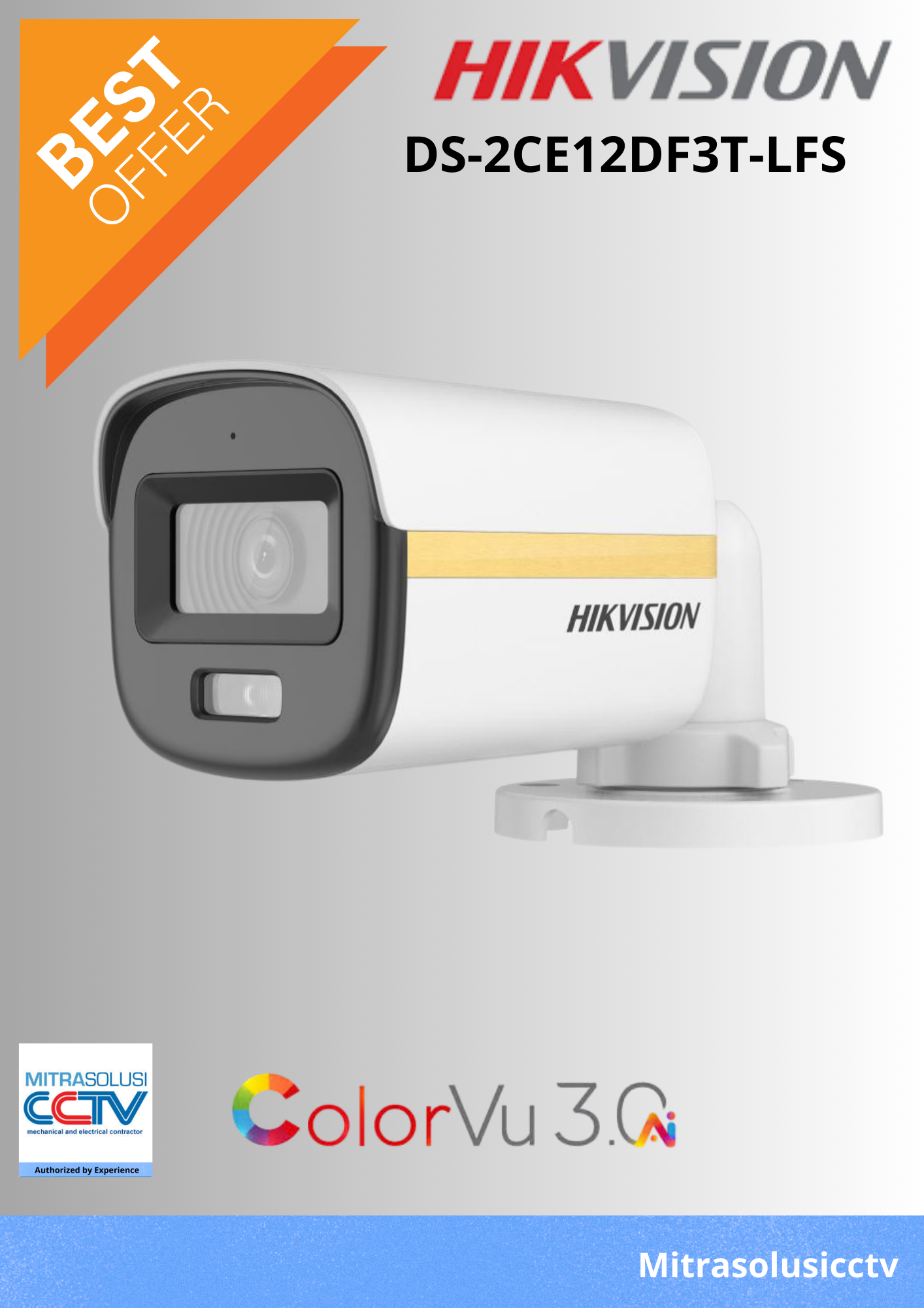 Kamera Outdoor Hikvision  DS-2CE12DF3T-LFS