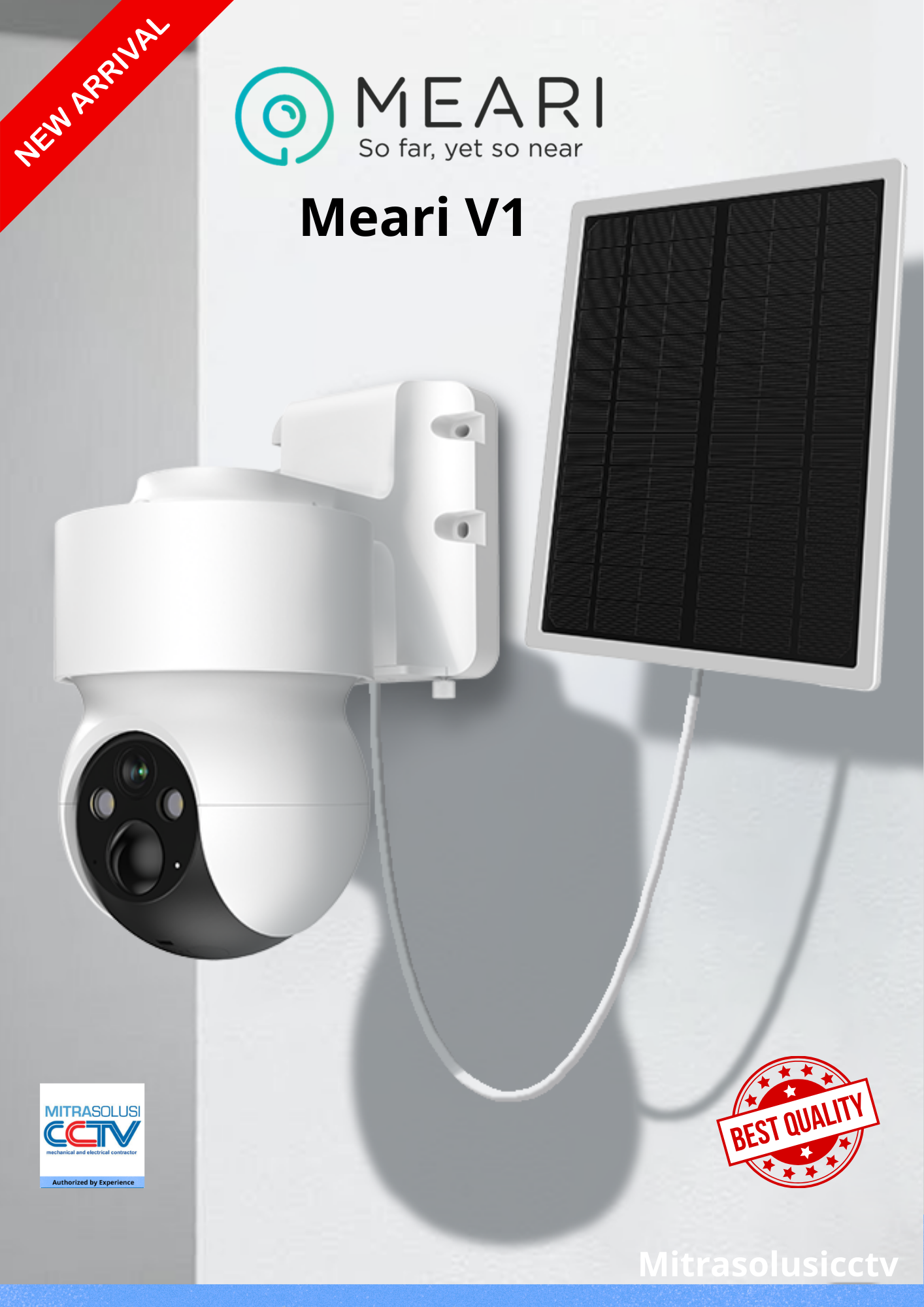 Kamera CCTV Solar Panel Outdoor Meari