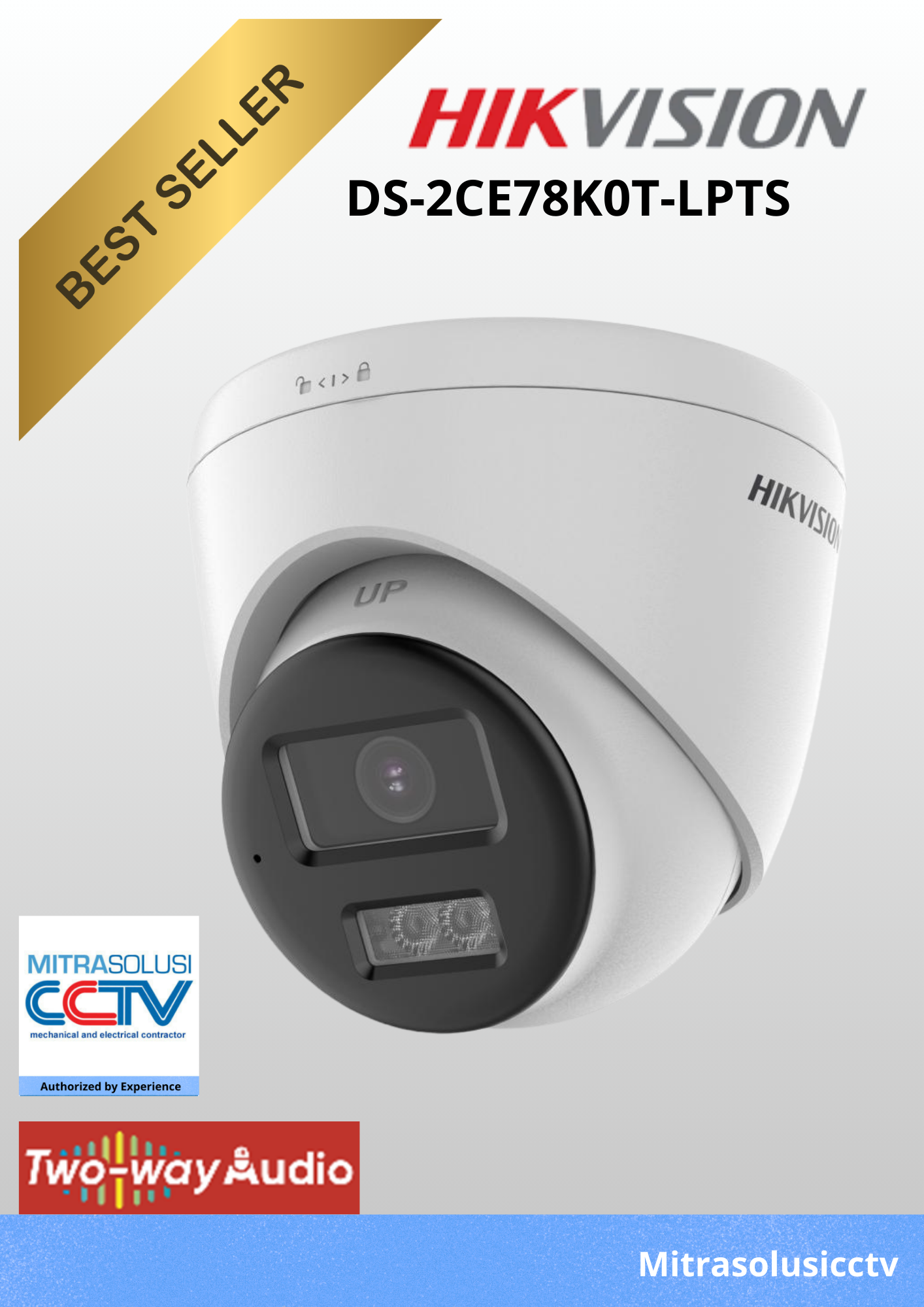 Kamera Indoor Hikvision  DS-2CE78K0T-LPTS