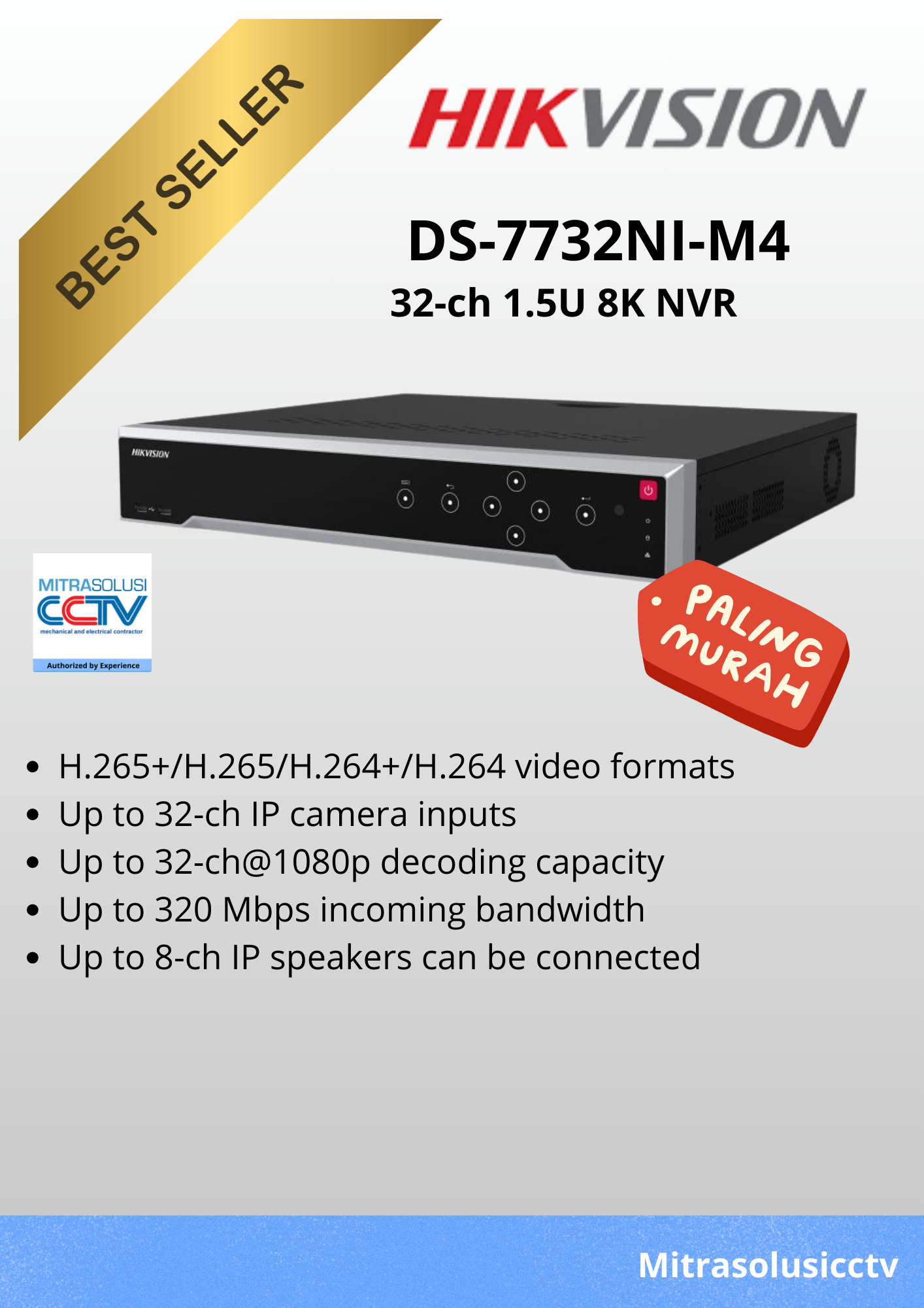 NVR Hikvision DS-7732NI-M4