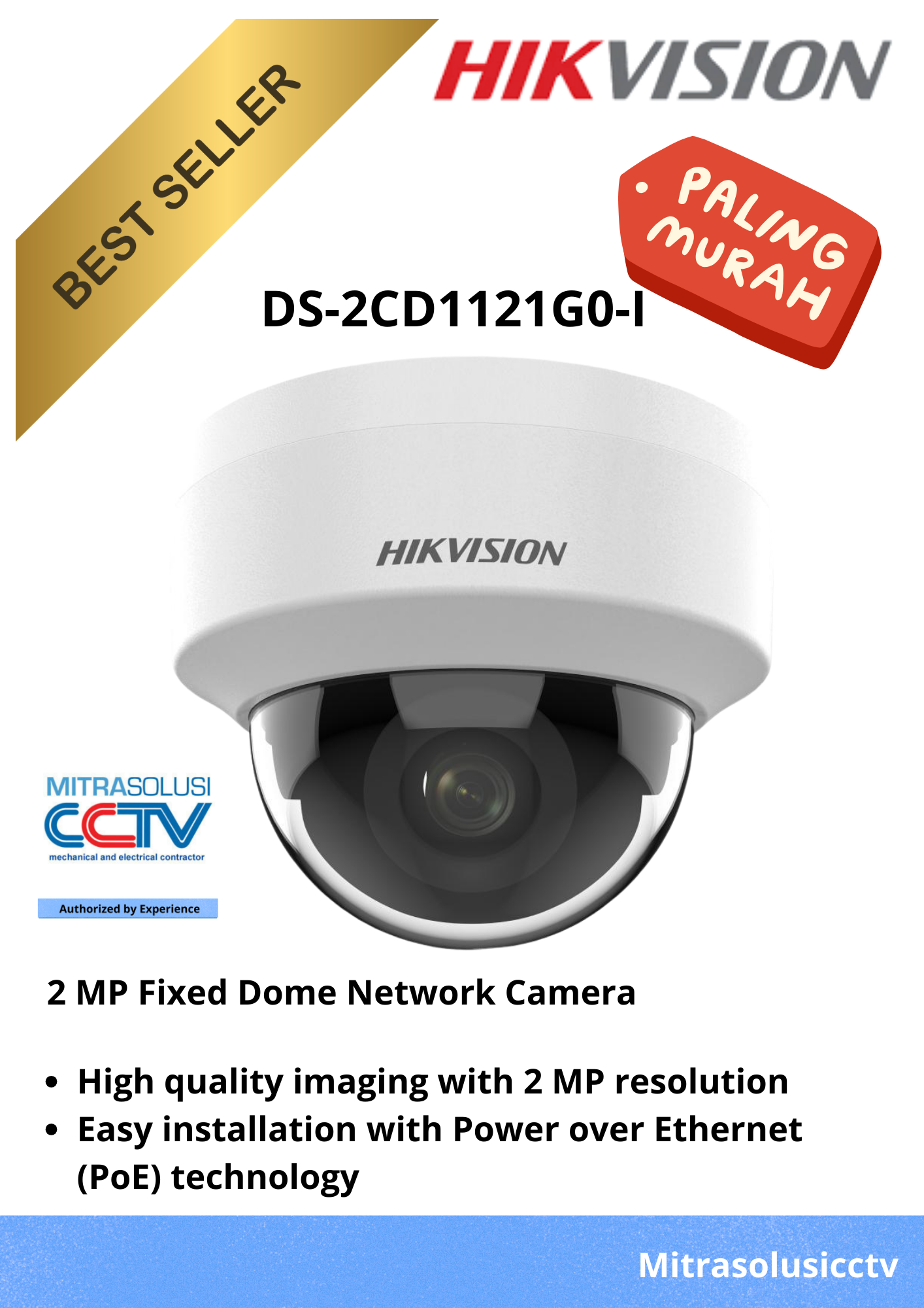 Kamera Indoor Hikvision DS-2CD1121G0-I